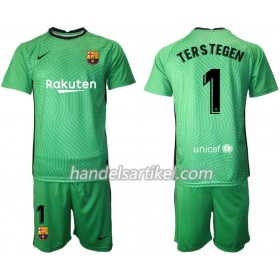 FC Barcelona Torwart TER Stegen 1 Kinder Trikotsatz 2020/21 M001  Kurzarm (+ Kurze Hosen)